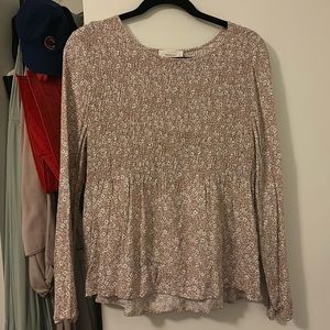 Long Sleeve Floral Top